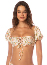 Load image into Gallery viewer, Sandstone Tropics Radiance Lace Up Bralette Bikini Top