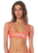 Load image into Gallery viewer, Coral Foliage Sunquest Classic Bralette Bikini Top