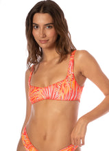 Load image into Gallery viewer, Coral Foliage Sunquest Classic Bralette Bikini Top