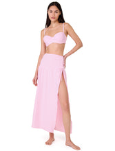 Load image into Gallery viewer, Shirred Long Cover Up Skirt