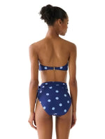 Load image into Gallery viewer, Kate Spade Bandeau Ring Front Bikini Top - Downtown Dot