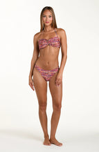 Load image into Gallery viewer, Shimmer Ripple Twist Bandeau Bikini Top