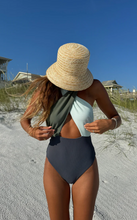 Load image into Gallery viewer, Jessica One Piece Palm Paradise Colorblock