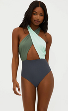 Load image into Gallery viewer, Jessica One Piece Palm Paradise Colorblock