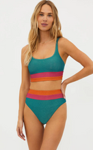 Load image into Gallery viewer, Mackenzie Top Sorbet Sea Colorblock Shine