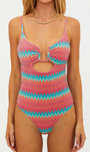 Load image into Gallery viewer, Lindy One Piece Strawberry Ice Chevron
