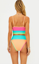 Load image into Gallery viewer, Eva Top Aqua Haze ColorBlock