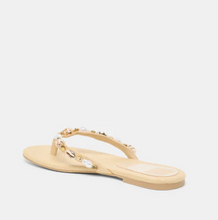 Load image into Gallery viewer, Kysha Lt Natural Raffle Shell Flip-Flop Sandals