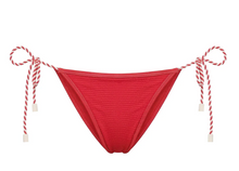 Load image into Gallery viewer, Solid & Striped Harlow Bikini Bottom Seersucker Rooftop Red