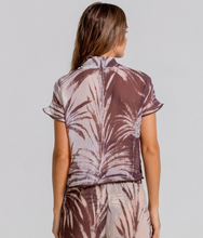 Load image into Gallery viewer, Cosita Linda Palm Breeze Relaxed Shirt Coffee Bean