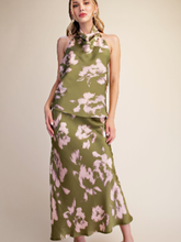 Load image into Gallery viewer, Halter Neck Open Back Satin Top
