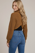 Load image into Gallery viewer, Turtle Neck Bolero Sweater