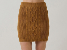 Load image into Gallery viewer, Cable Knit Mini Skirt