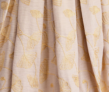 Load image into Gallery viewer, A-Line Midi Skirt With Embroidery and Pleats