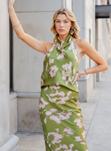 Load image into Gallery viewer, Halter Neck Open Back Satin Top