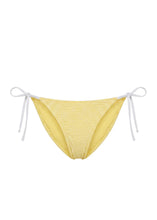 Load image into Gallery viewer, Solid & Striped Iris Bikini Bottom Puckered Gingham Citrina