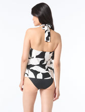 Load image into Gallery viewer, Cross Over Tankini Top- Midnight Shadow