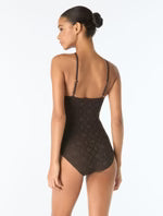 Load image into Gallery viewer, Vince Camuto High Neck Textured One Piece Swimsuit