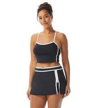 Load image into Gallery viewer, Beach House Sport Excel Zip Swim Skort - Piping