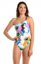Load image into Gallery viewer, La Blanca Sun Catcher Lace Back One Shoulder One Piece