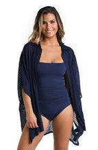 Load image into Gallery viewer, La Blanca Shadow Stripe Convertible Shirt Dress Cover Up