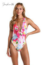 Load image into Gallery viewer, Sunshine 79 Expressive Garden V-Plunge One Piece