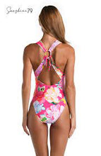 Load image into Gallery viewer, Sunshine 79 Expressive Garden V-Plunge One Piece