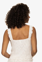 Load image into Gallery viewer, Scallop Crochet Tank | Ivory