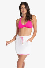 Load image into Gallery viewer, Courtney Skirt Terry Cover-Up | Pink Gingham