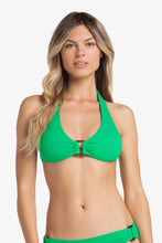 Load image into Gallery viewer, Tortoise Halter | Chevron Textured Kelly Green