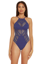 Load image into Gallery viewer, Avah High Neck Halter One Piece Swimsuit