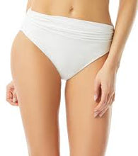 Load image into Gallery viewer, Carmen Marc Valvo Classic Shirred Waist Bikini Bottom - Sunlit Seas