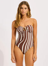 Load image into Gallery viewer, Coastline Ring Font Bandeau One Piece
