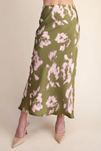 Load image into Gallery viewer, Satin Midi Skirt With Waist Elastic Band
