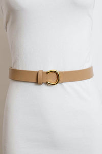 Minimalist Gold Horseshoe Belt