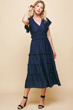 Load image into Gallery viewer, V-Neck Tiered Maxi Dress
