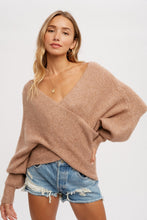 Load image into Gallery viewer, Crossover Ribbed Pullover
