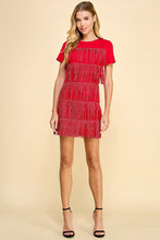 Load image into Gallery viewer, Tiered Fringe Dress
