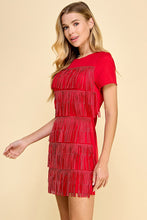 Load image into Gallery viewer, Tiered Fringe Dress
