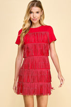 Load image into Gallery viewer, Tiered Fringe Dress
