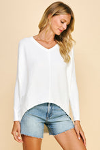 Load image into Gallery viewer, V-Neck Dolman Sleeves Sweater
