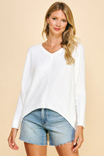 Load image into Gallery viewer, V-Neck Dolman Sleeves Sweater
