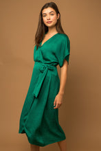 Load image into Gallery viewer, Surplice Faux Wrap Midi Dress
