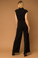 Load image into Gallery viewer, Short Sleeve Pleated Shoulder Jumpsuit
