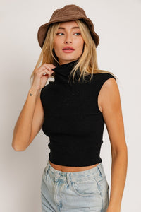 High Neck Sweater Top