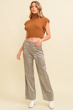 Load image into Gallery viewer, Metallic Straight Leg Pants
