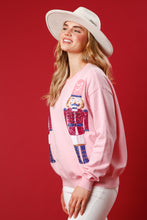 Load image into Gallery viewer, Sequin Nutcracker Embroidered Sweater
