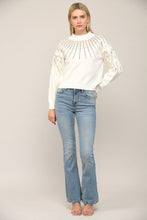 Load image into Gallery viewer, Mock Neck Sequin Sweater
