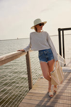 Load image into Gallery viewer, Modern Straw Cooler Tote
