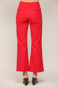 Two Front Pocket Ponte Flare Pants